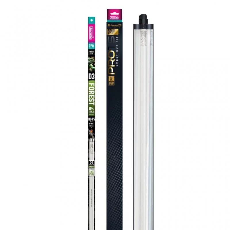 Arcadia LumenIZE Pro T5 UVB Kit 燈具套裝, D3 Forest, 6% UVB, 90cm, 39W